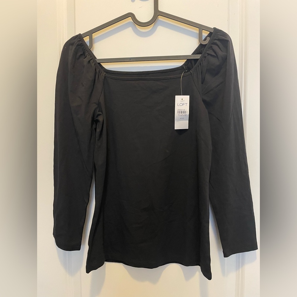 LOFT Women's Elegant Black Blouse